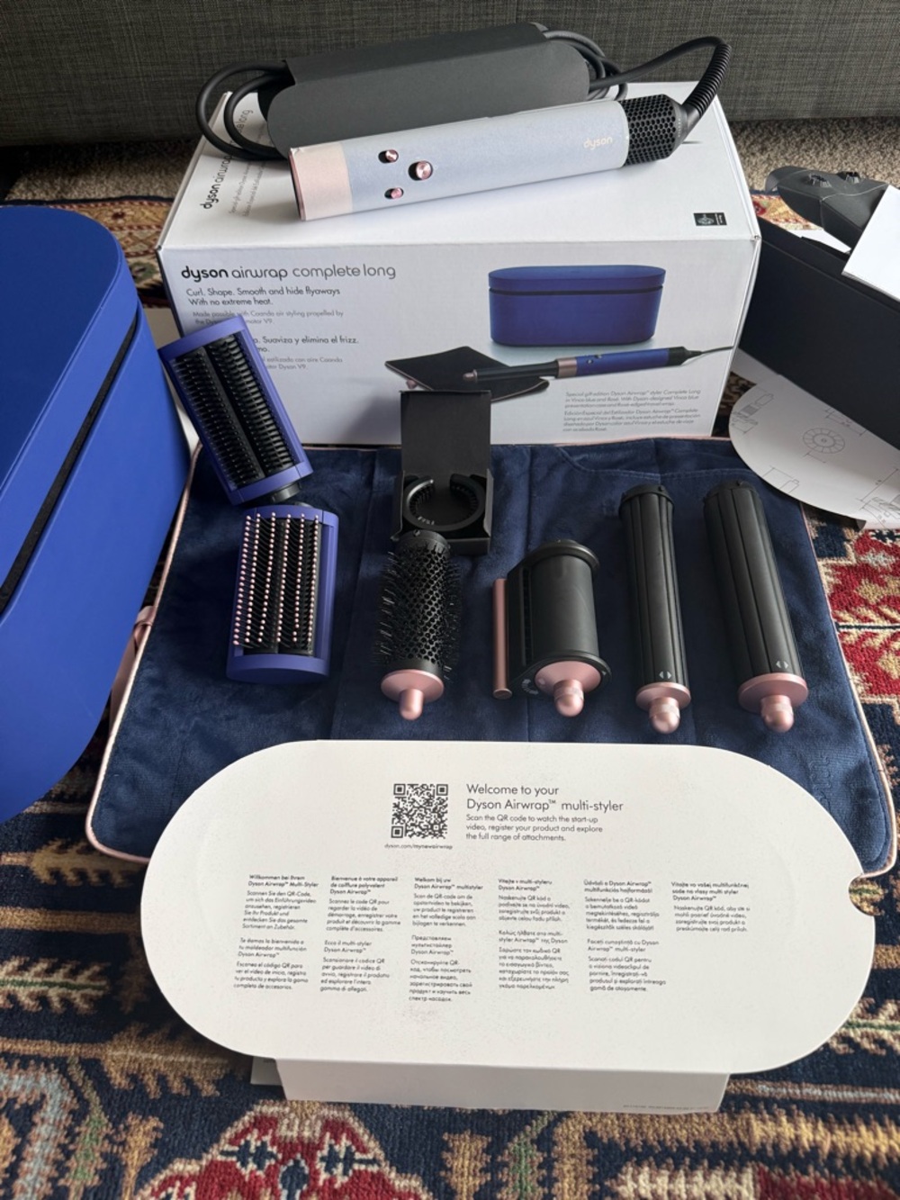 Dyson Airwrap Complete Long 
Blue/Rosé- Open Box